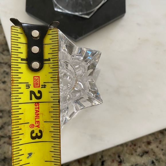 Set of 2 crystal candlestick holders! vintage real crystal - Picture 6 of 12